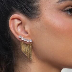 18k Elegant Gold  filled Dangle Earrings